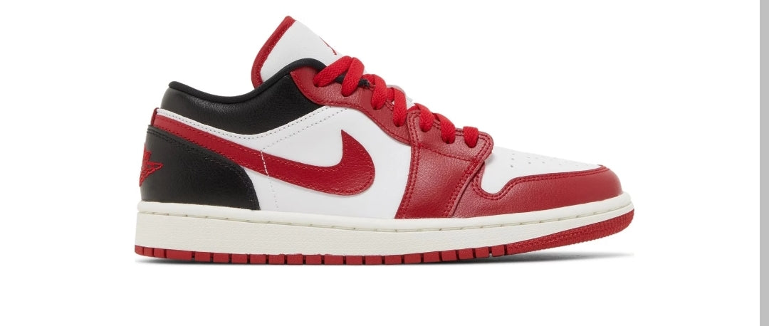 Jordan 1 low White/gym red