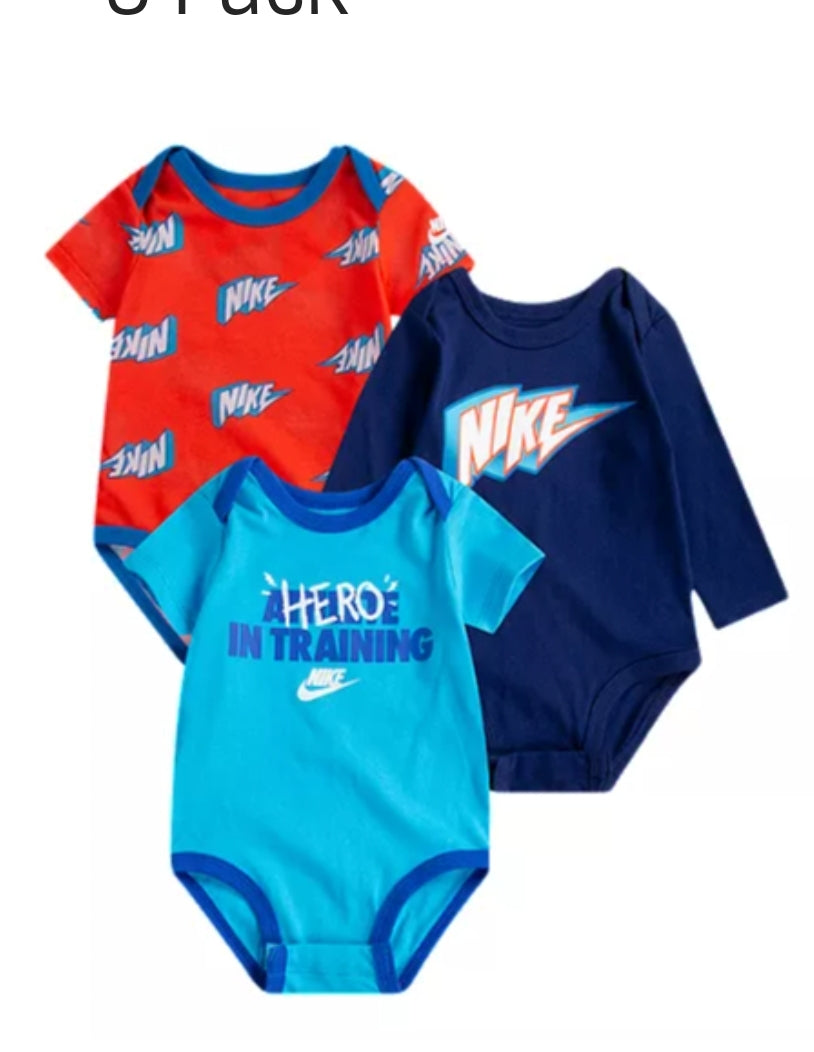 Nike infant bodysuit- 3 pack